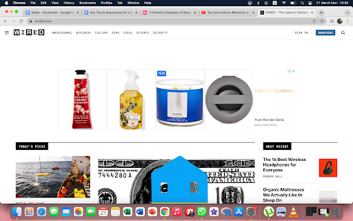 Wired landing page Wired landing page